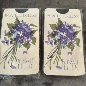 Vintage Bonwit Teller Bontell Deluxe Control Top Pantyhose Black Illusion Lot 2‎